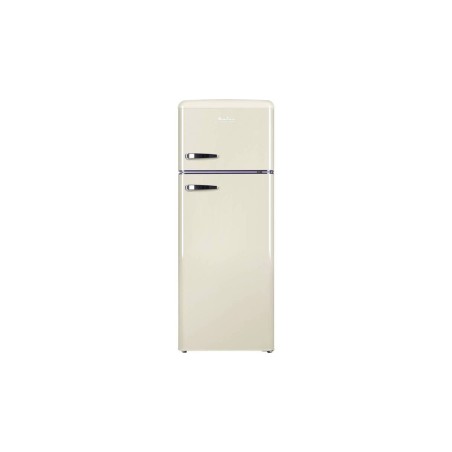 Amica Retro KGC 15635 B Top Freezer Refrigerator - Stylish Beige Fridge Freezer for Modern Kitchens